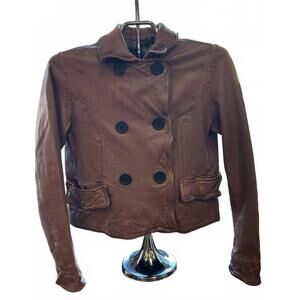 NEW FREAKY NATION women's calea leather jacket in frosted rose